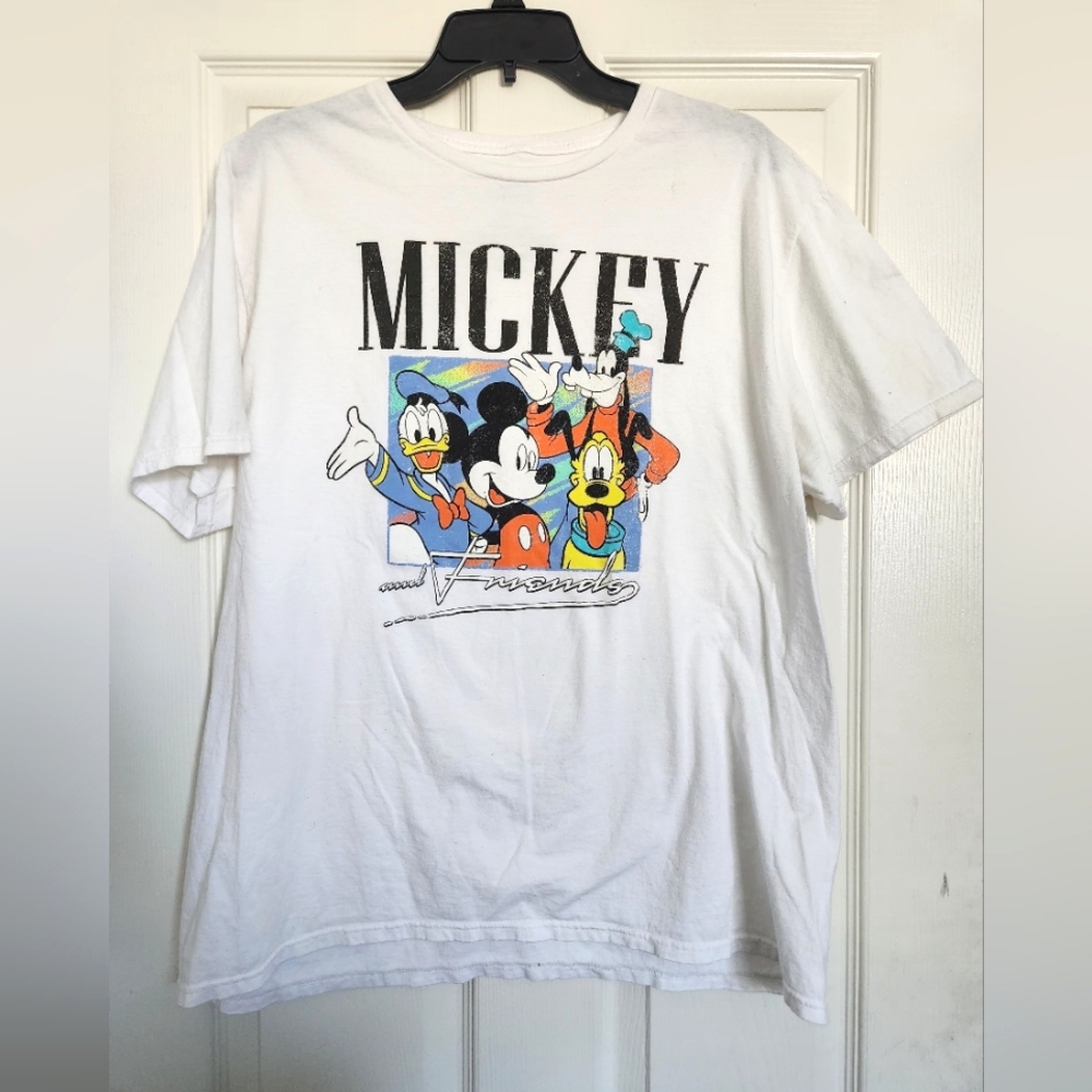 Disney White T-Shirt with Mickey and Friends